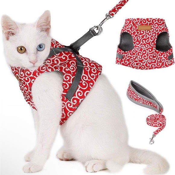 L2MY  Wear Resistant Anti-Rust Breathable Mesh Pet Vest and Matching Leash - Picture 6 of 9